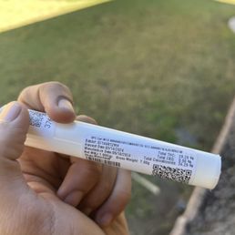 Container for pre-roll, displaying harvest date etc. Container for pre-roll, displaying harvest date etc.