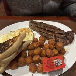 Village Pub & Poker - Steak and eggs