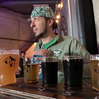 Ghost Hawk Brewing - Getting a flight! - Breweries Near Me - Clifton, New Jersey