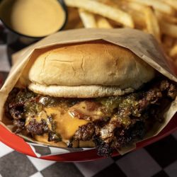Cosmo Burger XR - A double with cheese & bacon.