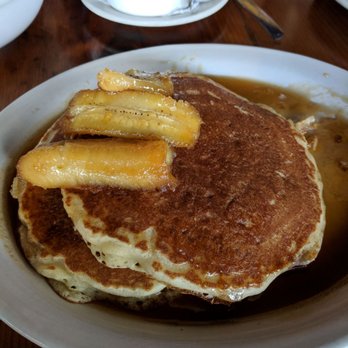 Ria's Bluebird - Bananas foster pancakes - tastes like heaven! - Southern Near Me - Atlanta, Georgia