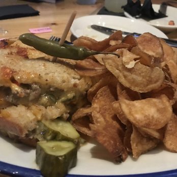 The Rustic - Texas Cheesesteak with smoked potato chips. So good... - Bars Near Me - Houston, Texas The Rustic - Texas Cheesesteak with smoked potato chips. So good... - Bars Near Me - Houston, Texas