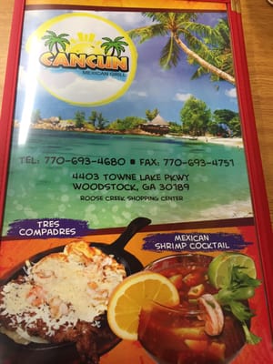 Menu photo 6 Cancun Mexican Grill Woodstock, GA