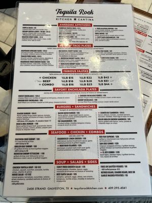 Menu photo 5 Tequila Rock Kitchen & Cantina Galveston, TX
