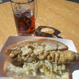 bratwurst and munchen beer bratwurst and munchen beer