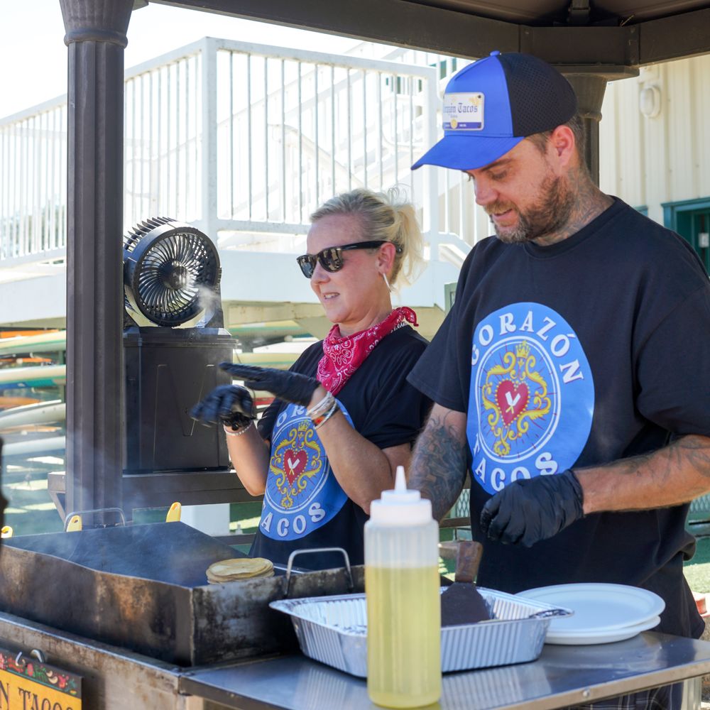 Corazón Tacos - Serving the tacos - Caterers Near Me