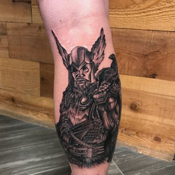 Origin Tattoo - Odin by Nicholas Black - Tattoo Near Me - Folsom, California