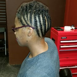 Natural Choice - Flat twist updo.