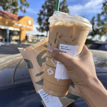 Starbucks - Gingerbread loaf and ice chestnut praline latte - Coffee & Tea Near Me - Fountain Valley, California Starbucks - Gingerbread loaf and ice chestnut praline latte - Coffee & Tea Near Me - Fountain Valley, California