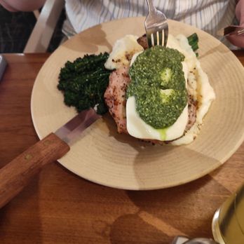 Hothouse - Center cut pork loin with broccolini - New American Near Me - Chicago, Illinois