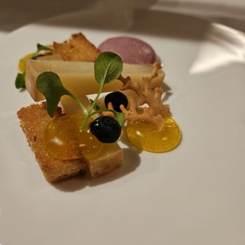 Toqué - Sheep cheese and olive oil foam - Canadian (New) Near Me - Montreal, Quebec