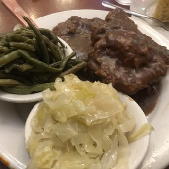 Amy Ruth's - Smothered pork chops, green beans and cabbage with cornbread - Southern Near Me - New York, New York