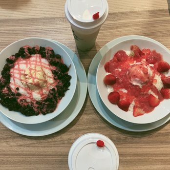 Tsaocaa - Red bean shaving ice and strawberry shaving ice - Ice Cream & Frozen Yogurt Near Me - Indianapolis, Indiana