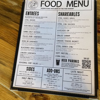 Steel Hands Brewing - Menu - Breweries Near Me - Cayce, South Carolina Steel Hands Brewing - Menu - Breweries Near Me - Cayce, South Carolina