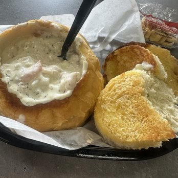 Hoagies - Soggy outside bread bowl and imitation crab - American Near Me - Pismo Beach, California