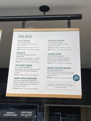 Menu photo 2 Chopt Creative Salad Co. Roslyn Heights, NY