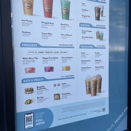 Outside walk up menu