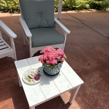 Beachside Detail LLC - Check out this perfect white patio chair!  It was black with winter dirt & gunge - Auto Detailing Near Me - Costa Mesa, California