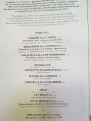 Menu photo 4 Dongiò Milan, MI Menu photo 4 Dongiò Milan, MI