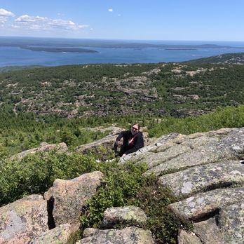 Cadillac Mountain - One of my kids being adventurous and liking her alone time off the path. - Parks Near Me - Bar Harbor, Maine