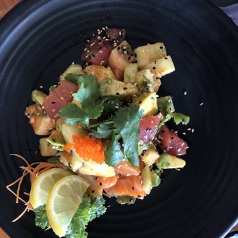 SAISAKI Sushi Kitchen - Gluten free Avocado Salad with tuna and salmon - Asian Fusion Near Me - West Palm Beach, Florida SAISAKI Sushi Kitchen - Gluten free Avocado Salad with tuna and salmon - Asian Fusion Near Me - West Palm Beach, Florida