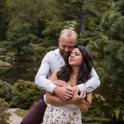 The Bearded Mainer - Engagement Session at Asticou Azalea Garden, Northeast Harbor, Maine