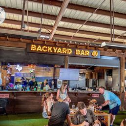 Backyard Bar inside Large Patio Area
