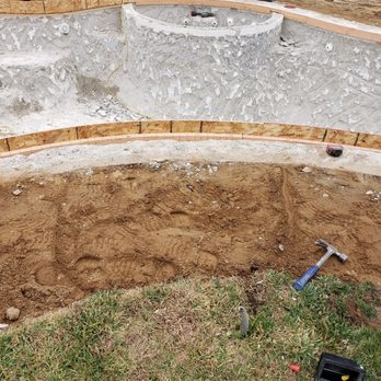 Razos Landscape & Maintenance - Preparing  to lay cement. - Landscaping Near Me