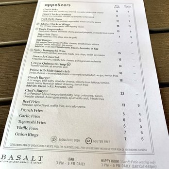 Basalt - Bar and happy hour - New American Near Me - Honolulu, Hawaii Basalt - Bar and happy hour - New American Near Me - Honolulu, Hawaii
