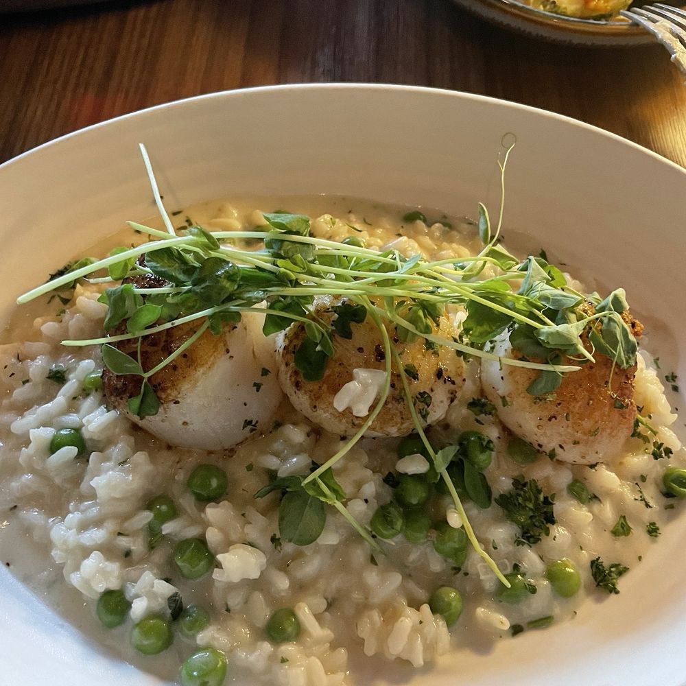 Aftermath Kitchen & Bar - Sea Scallop risotto - New American Near Me - Phoenix, Arizona Aftermath Kitchen & Bar - Sea Scallop risotto - New American Near Me - Phoenix, Arizona