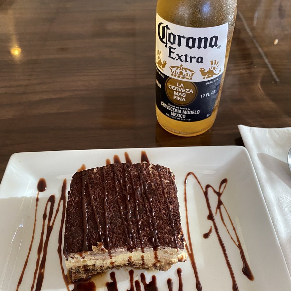 Sofra - Tiramisu with a cold beer - Mediterranean Near Me - Lake Worth, Florida Sofra - Tiramisu with a cold beer - Mediterranean Near Me - Lake Worth, Florida