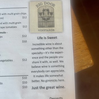 Big Door Vineyards - Life IS sweet! - Wineries Near Me - White, Georgia