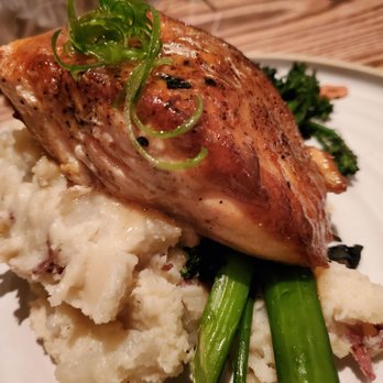 Yardbird - Special of the day...salmon & broccoloni over mashed potatoes - Southern Near Me - Las Vegas, Nevada