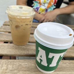 Spiced Pumpkin Caramel Latte and Iced Caramel Latte Spiced Pumpkin Caramel Latte and Iced Caramel Latte