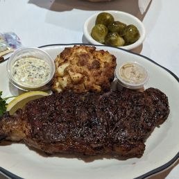 NY strip with crab cake NY strip with crab cake
