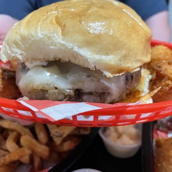 Bergstrom's Burgers - The Great Northern Burger served w/4 hushpuppies (no side) $16.00 (2025) - Burgers Near Me - Traverse City, Michigan Bergstrom's Burgers - The Great Northern Burger served w/4 hushpuppies (no side) $16.00 (2025) - Burgers Near Me - Traverse City, Michigan