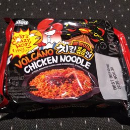 Volcano chicken noodle hot + spicy. Volcano chicken noodle hot + spicy.