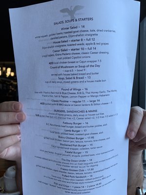 Menu photo 3 Crooked Goose Bistro Victoria, BC