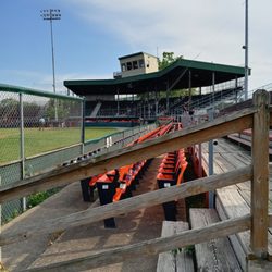 Municipal Stadium - View of grandstand from bleachers