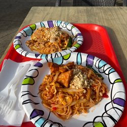 Coconut Thai & Chinese Cuisine - Pad thai one with Tofu one with Beef