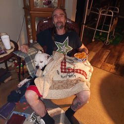 Muncie Animal Shelter - My husband with Chloe