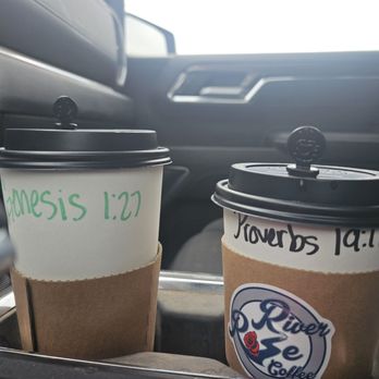 River Rose Coffee - two cups of coffee in a cup holder - Coffee & Tea Near Me - Wynne, Arkansas River Rose Coffee - two cups of coffee in a cup holder - Coffee & Tea Near Me - Wynne, Arkansas
