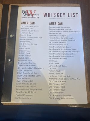 Menu photo 2 Big Whiskey's American Bar & Restaurant Springfield, MO Menu photo 2 Big Whiskey's American Bar & Restaurant Springfield, MO