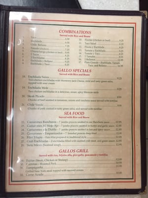 Menu photo 5 El Gallo Taqueria Petaluma, CA