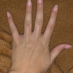 Natural nails with fiber gel base