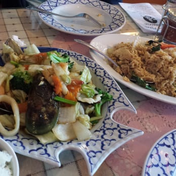 Thai Pan - Spicy chicken fried rice, garlic seafood... - Thai Near Me - Encinitas, California Thai Pan - Spicy chicken fried rice, garlic seafood... - Thai Near Me - Encinitas, California