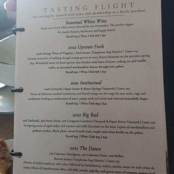 Barton Family Winery And Grey Wolf Cellars - Tasting menu - Wine Tasting Room Near Me - Paso Robles, California