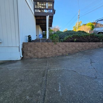 Eli's Landscaping - Today we finished this beautiful retaining wall that is 16 feet long by 3 feet high. - Landscaping Near Me - Rodeo, California