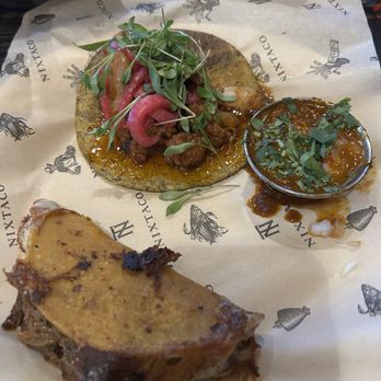 Nixtaco - Quesabirria $8.50 and either the cauliflower or al pastor - Mexican Near Me - Folsom, California Nixtaco - Quesabirria $8.50 and either the cauliflower or al pastor - Mexican Near Me - Folsom, California