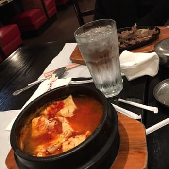 Hoban Korean Restaurant - Soon du bu chigae! My favorite dish! It's a little spicy and I added a little Kimchi and rice to it. - Korean Near Me - Eagan, Minnesota